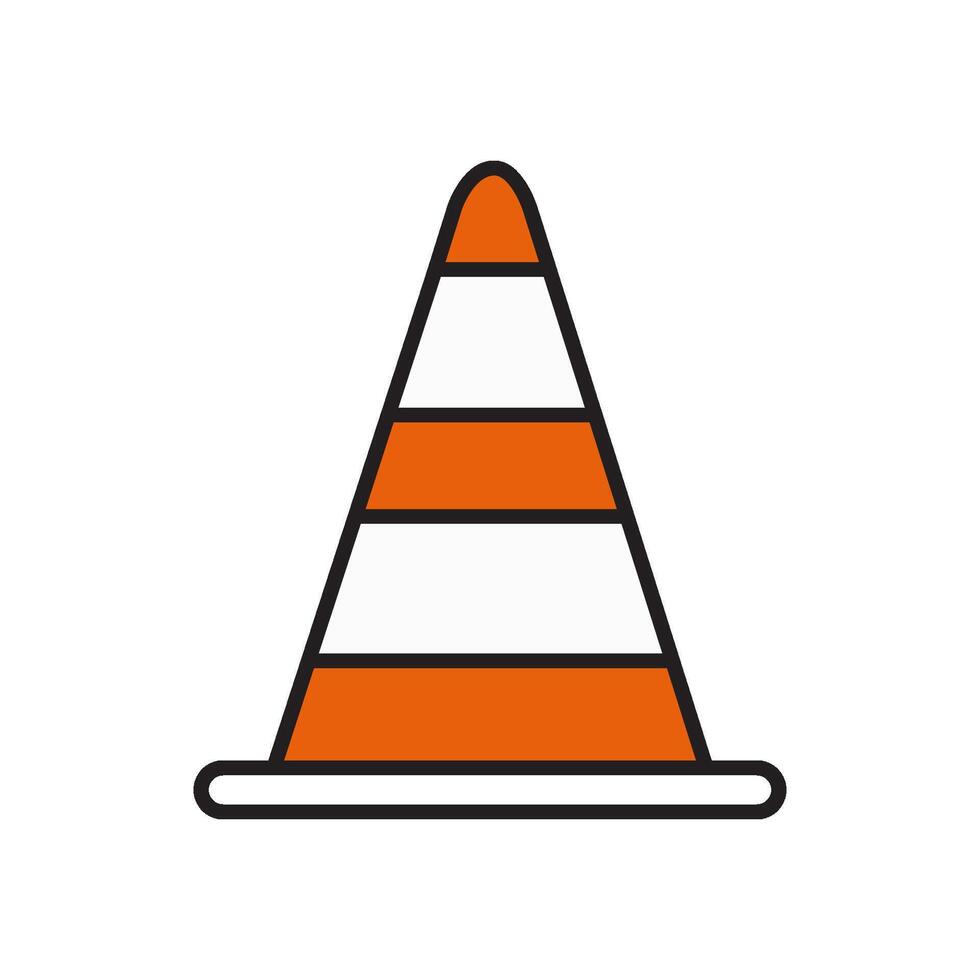 SAFETY CONE  icon vector design templates