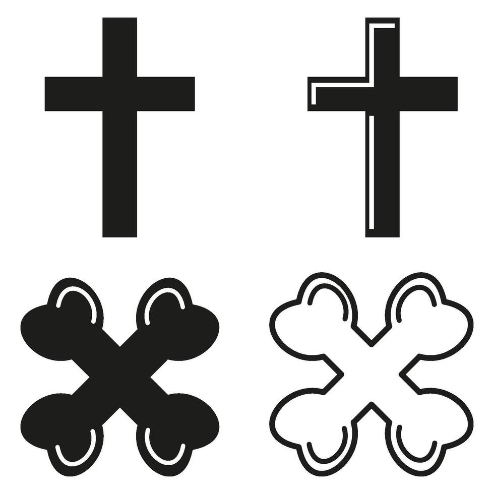 Check Mark of cross icon vector design templates