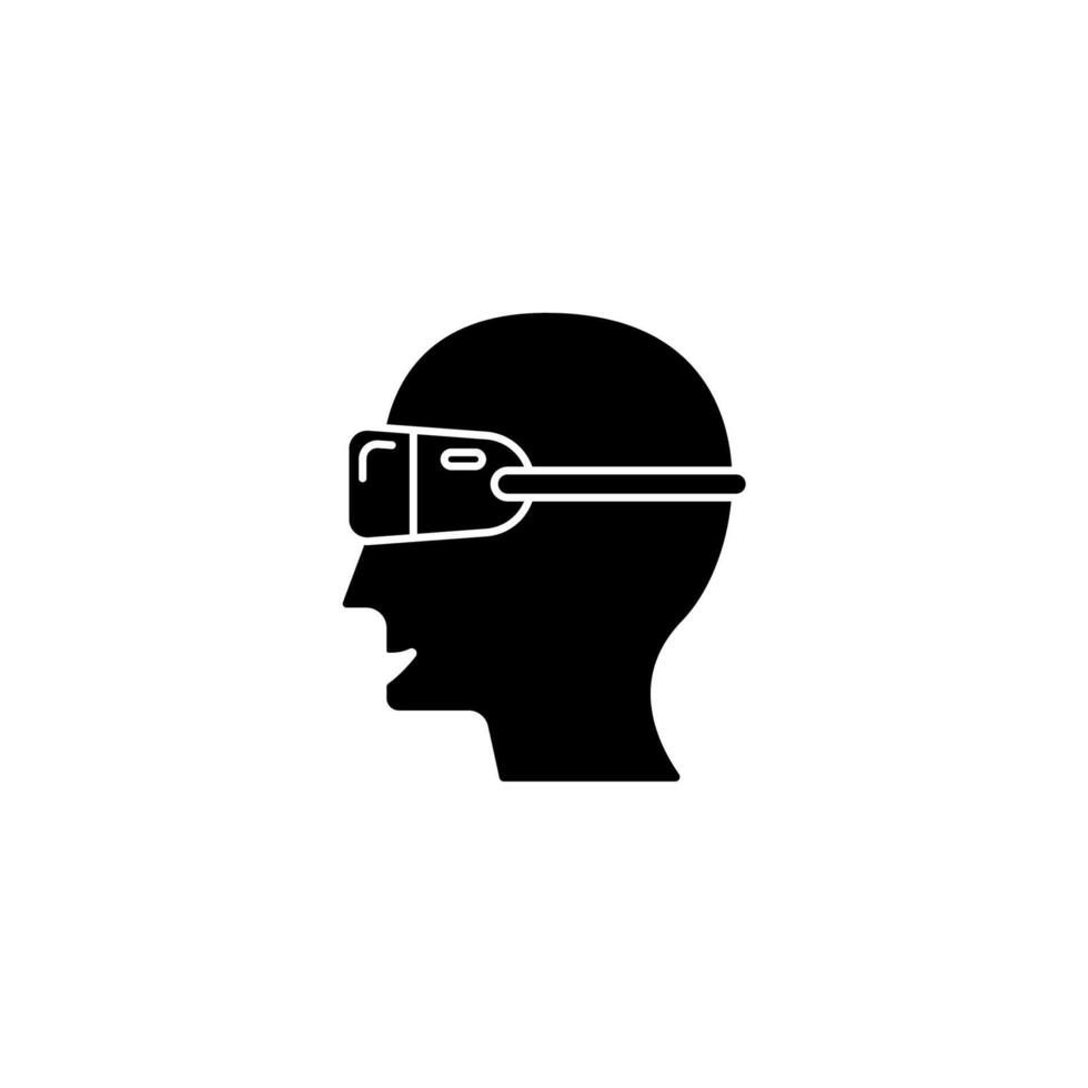 headset concept line icon. Simple element illustration. headset concept outline symbol design. vector