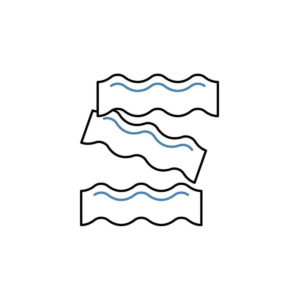 bacon concept line icon. Simple element illustration. bacon concept outline symbol design. vector
