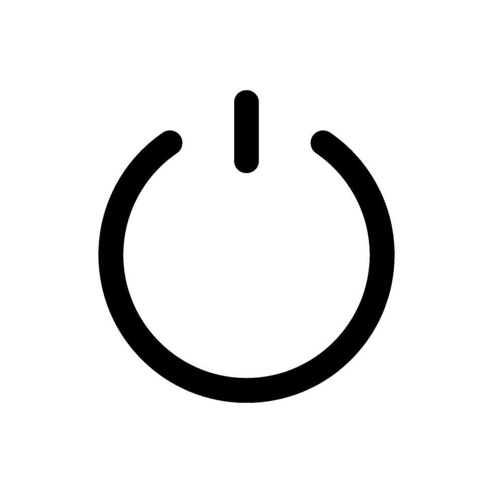 electricity power and button icon vector design template