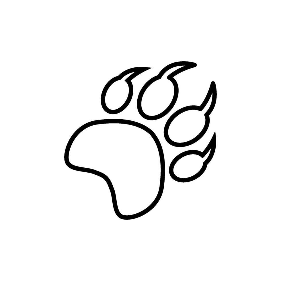 paw icon vector design template