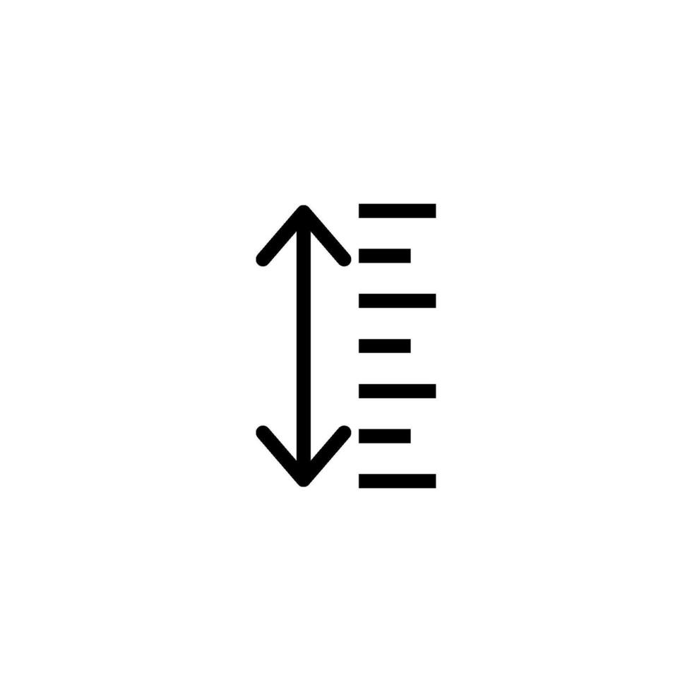 height icon vector design templates simple