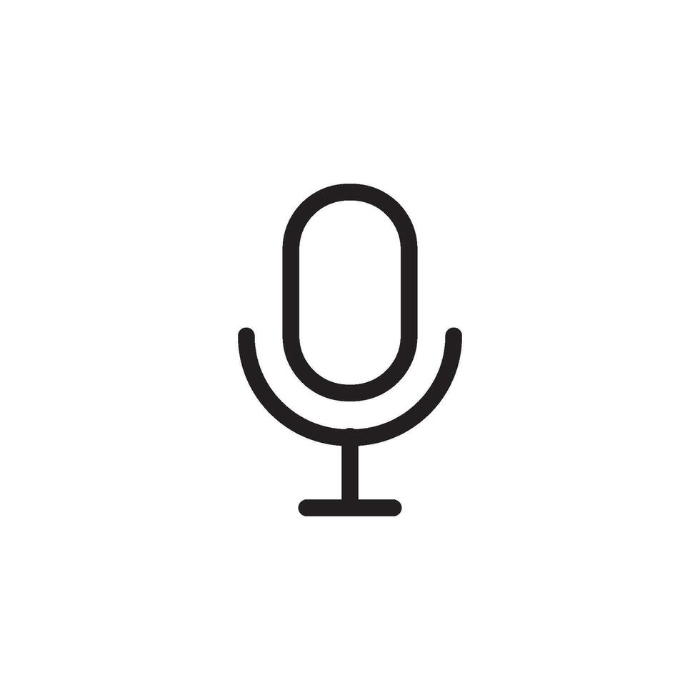 microphone icon vector design template