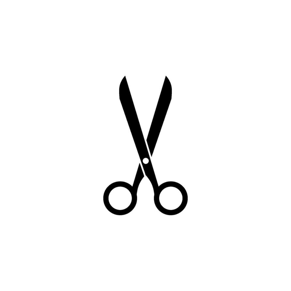 cortar con tijeras icono vector diseño plantillas