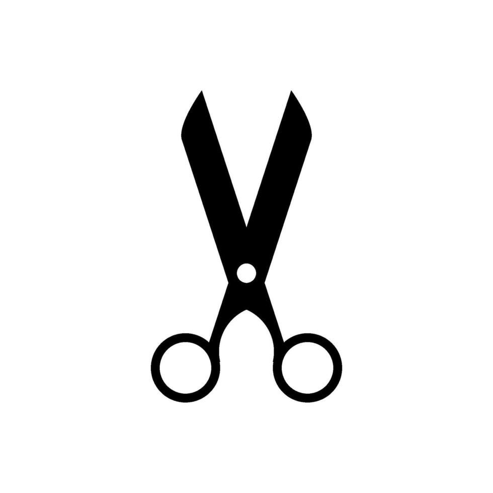 cortar con tijeras icono vector diseño plantillas