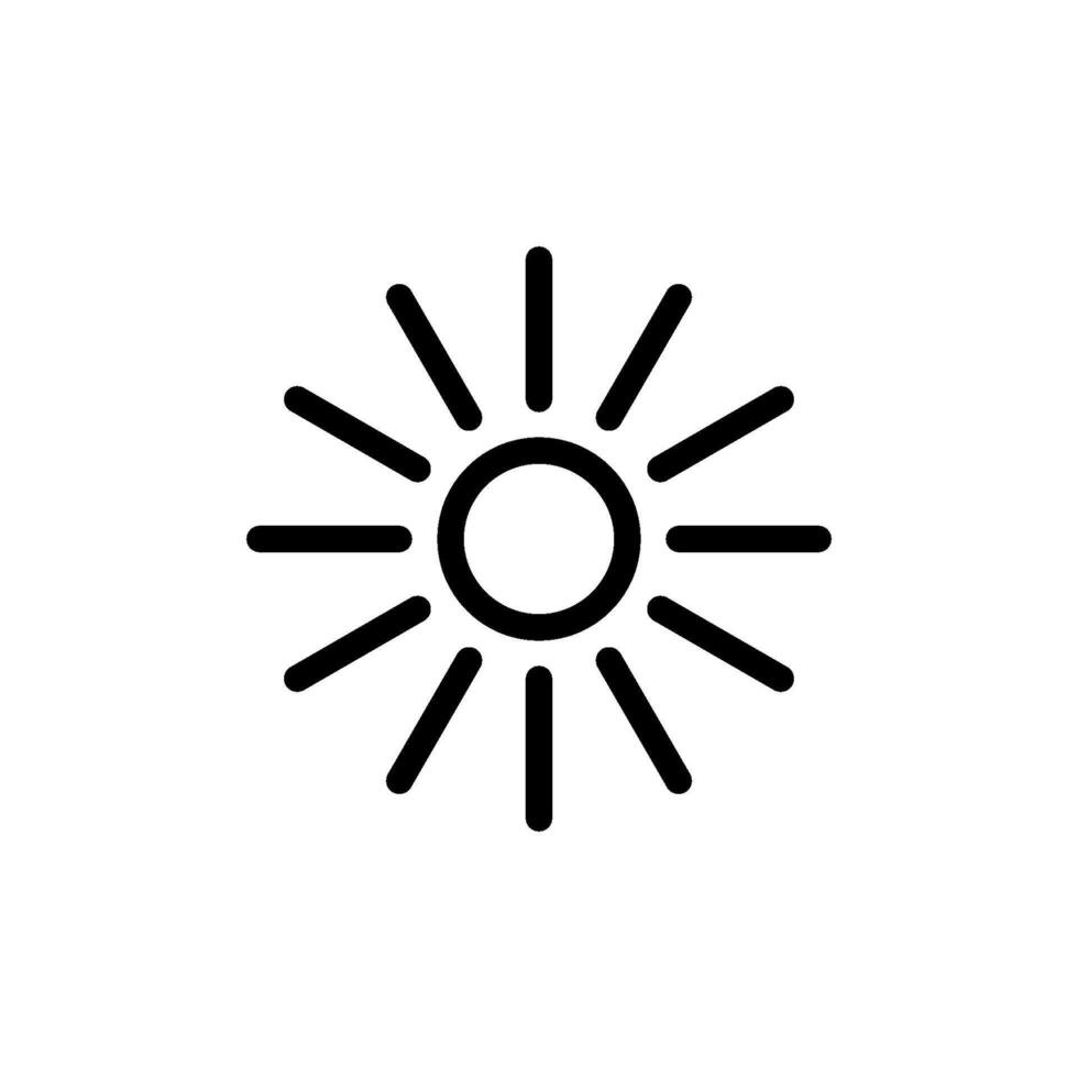 sun icon vector design template