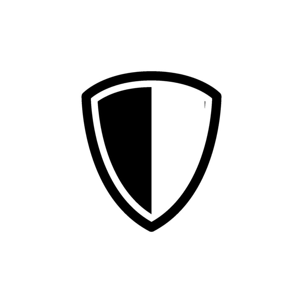 protection shield Icon Vector Design Template