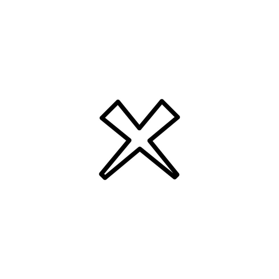 reject icon vector design templates