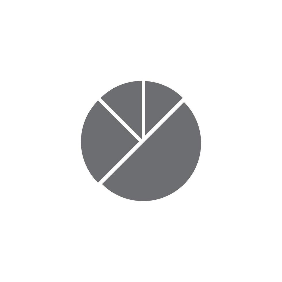 pie chart icon vector design template