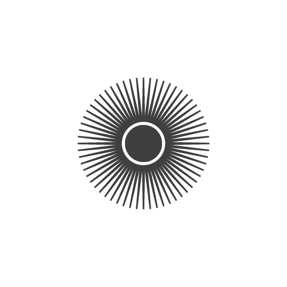 sun icon vector design template