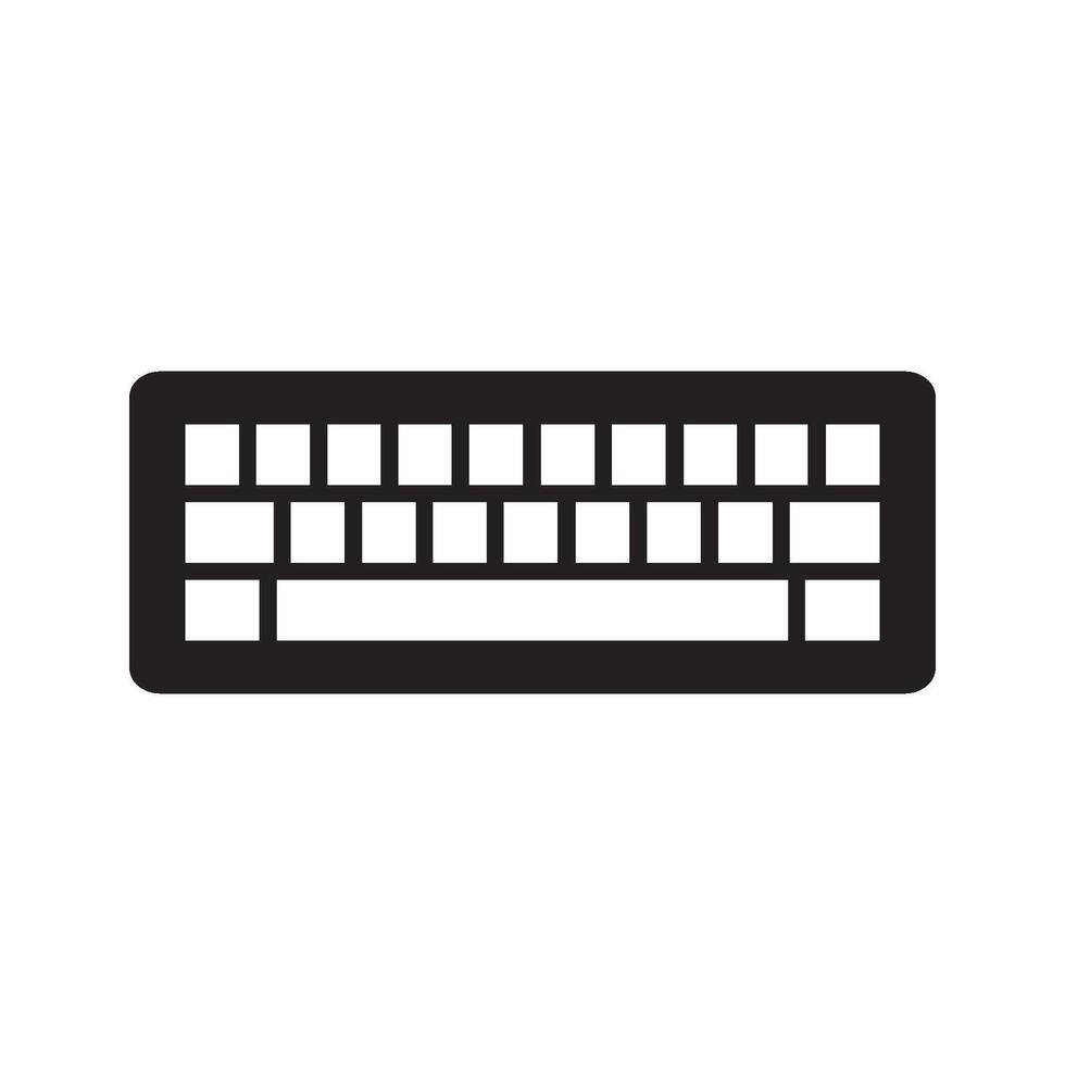 keyboard icon vector design template
