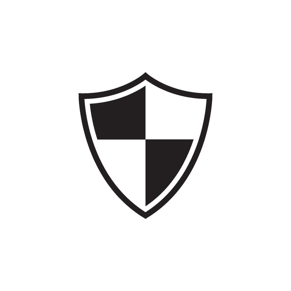 protection shield Icon Vector Design Template