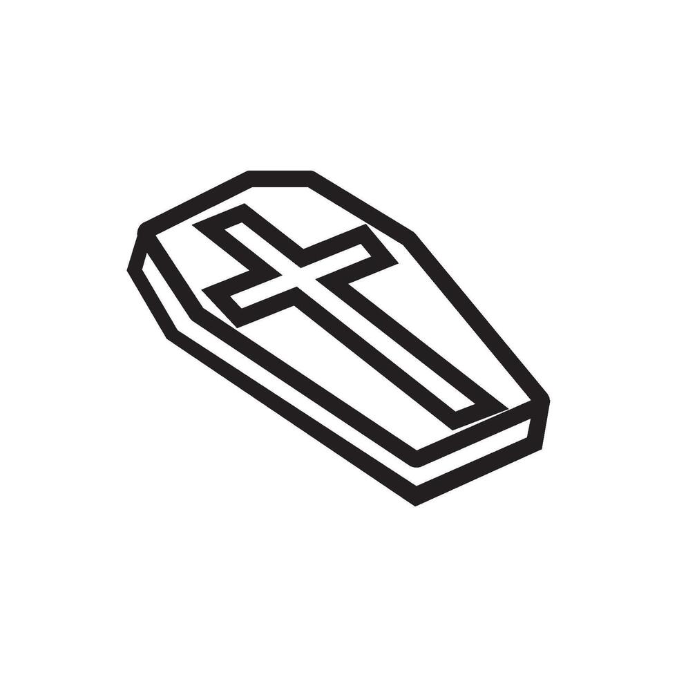 coffin icon vector design templates