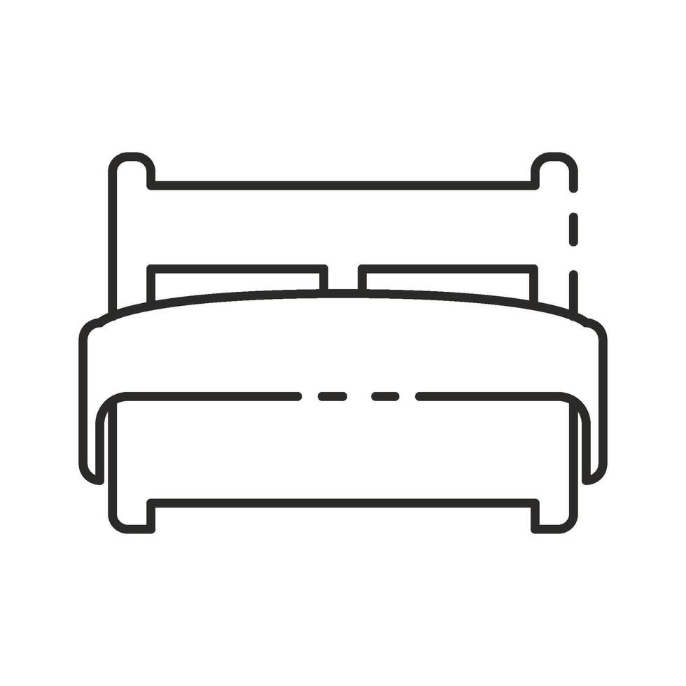 doble cama icono vector diseño modelo