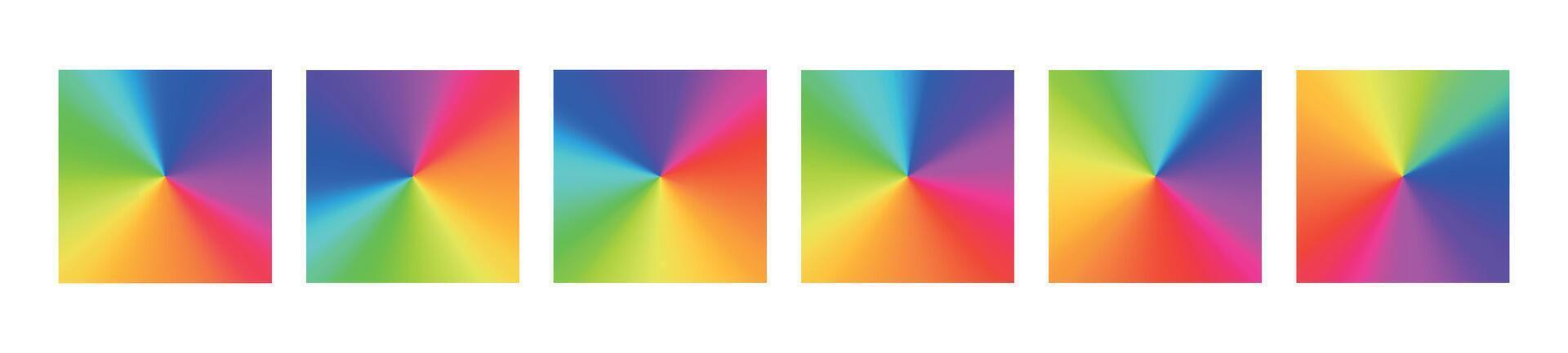 Color wheel with radial gradient, the rainbow spectrum in circular