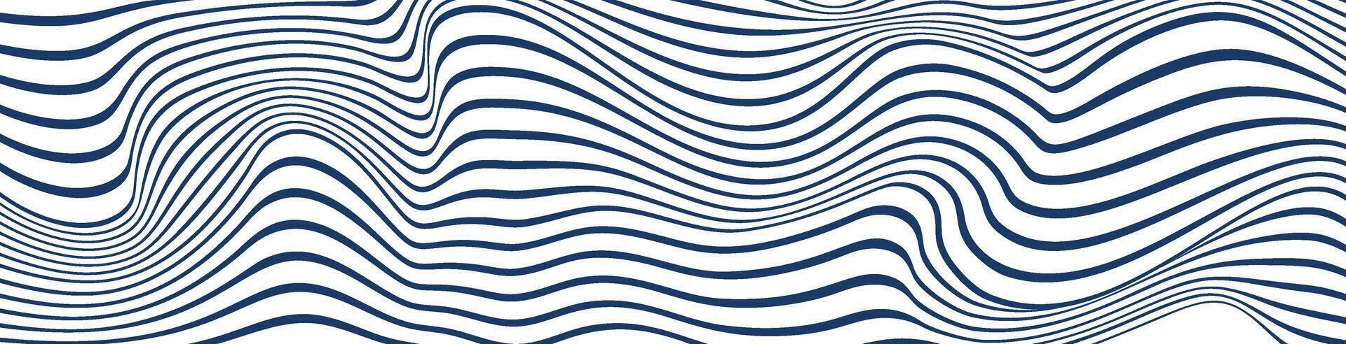 Minimalistic abstract pattern with wavy lines and stripes, curving in geometric dance. Black and white simplicity in graphic design. Flat vector illustration isolated on white background.