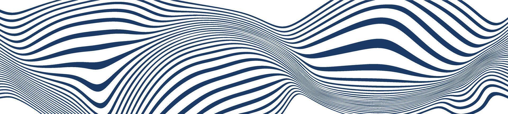 Abstract background with flowing wave lines in blue and white. dynamic pattern and fluid aesthetic. Flat vector illustration isolated on white background.