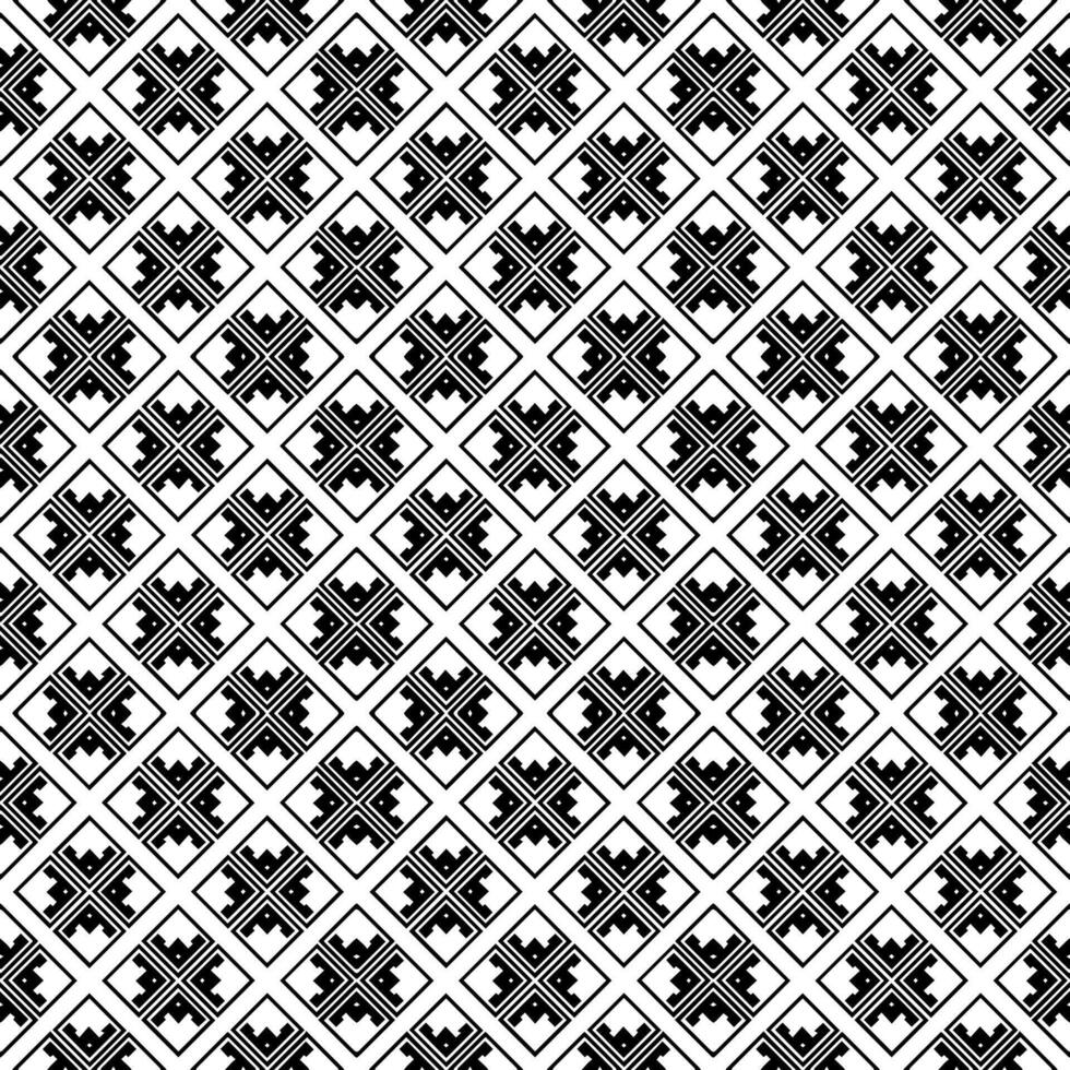 Black and white seamless abstract pattern. Background and backdrop. Grayscale ornamental design. vector