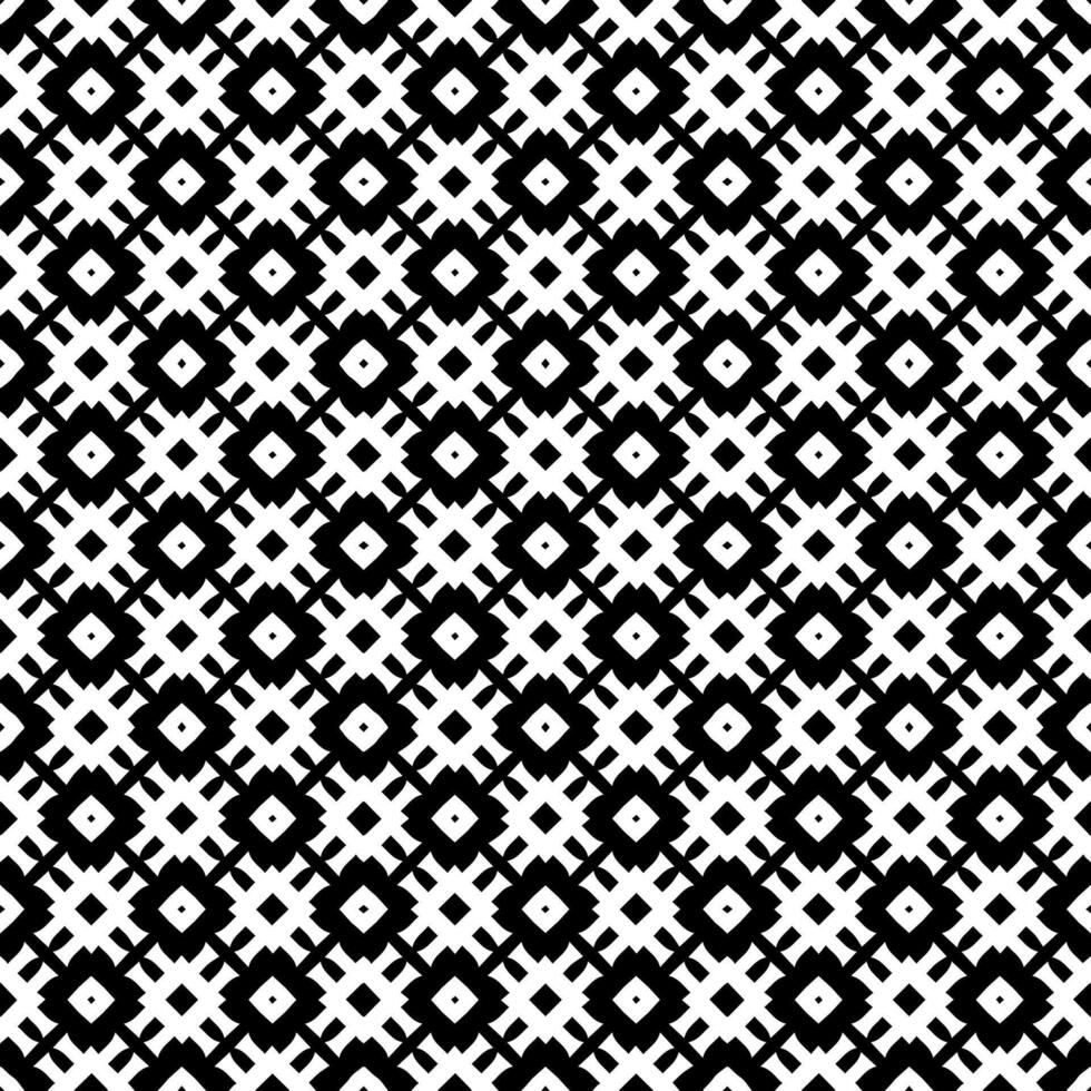 Black and white seamless abstract pattern. Background and backdrop. Grayscale ornamental design. vector