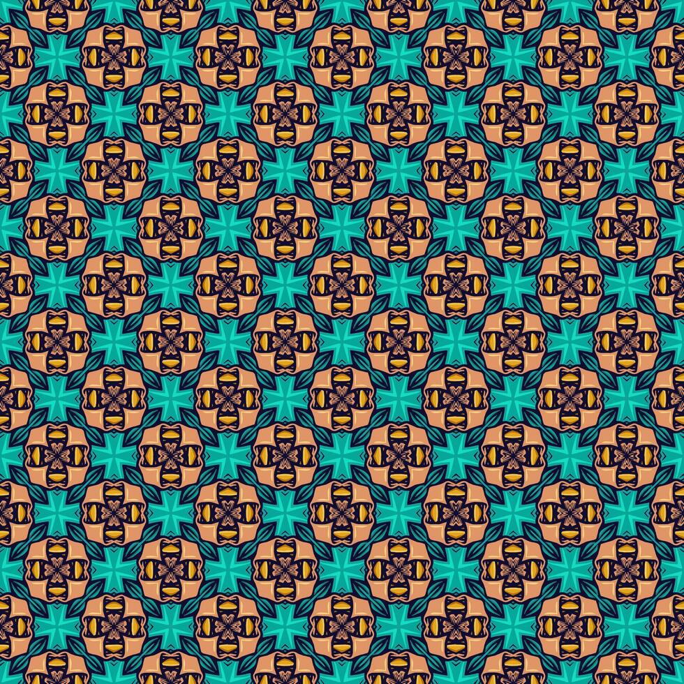 Multi color seamless abstract pattern. Background and backdrop. Multi Colored. Colorful ornamental design. Colored mosaic ornaments. Vector graphic illustration.