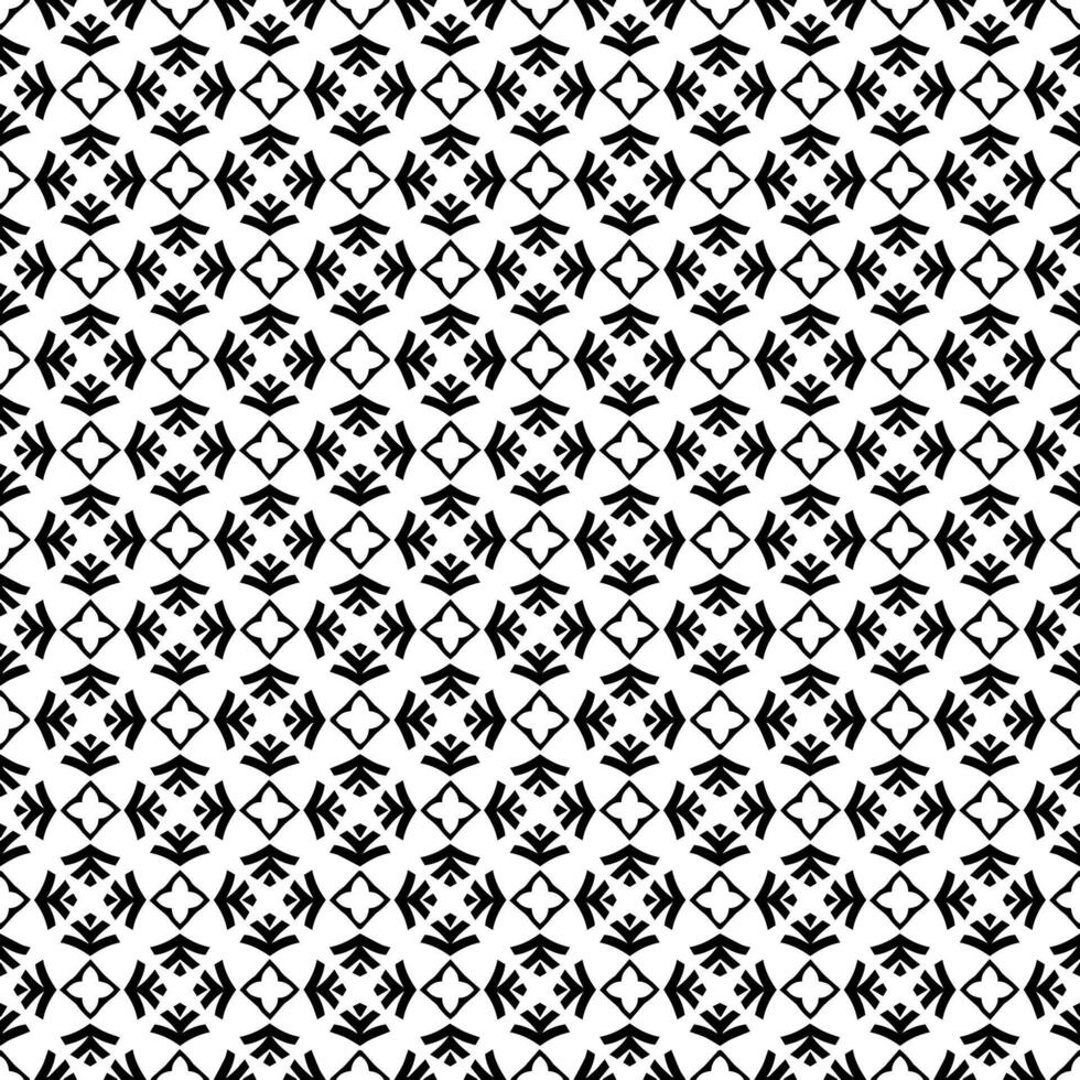 Black and white seamless abstract pattern. Background and backdrop. Grayscale ornamental design. vector