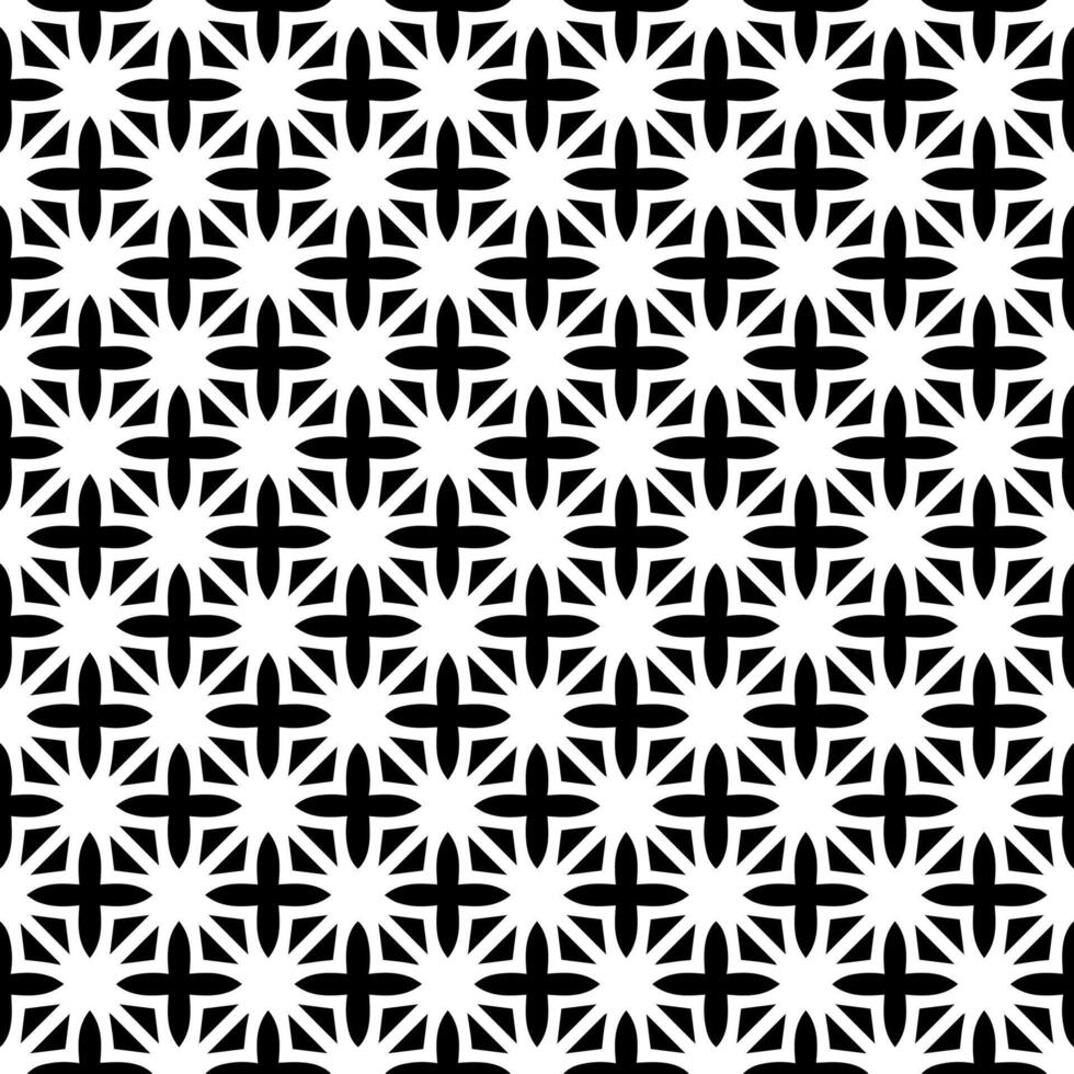 Black and white seamless abstract pattern. Background and backdrop. Grayscale ornamental design. vector