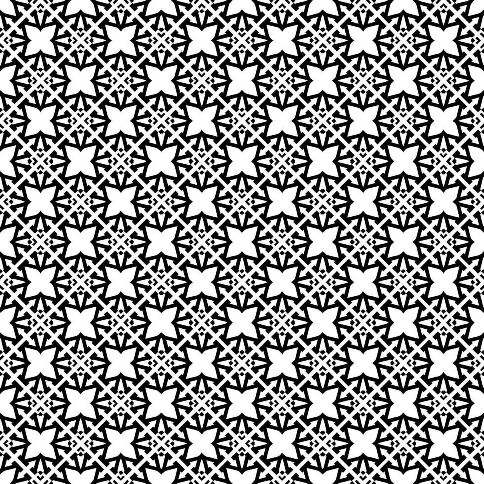 patrón abstracto sin costuras en blanco y negro. fondo y telón de fondo. diseño ornamental en escala de grises. vector