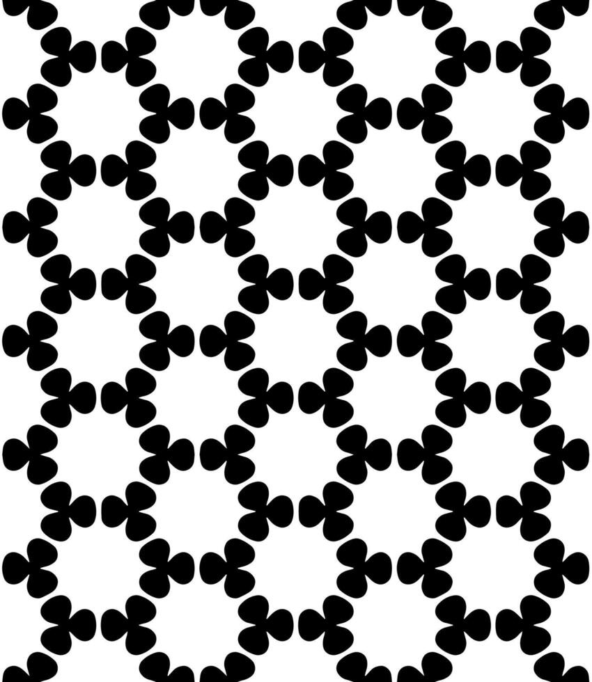 Black and white seamless abstract pattern. Background and backdrop. Grayscale ornamental design. vector