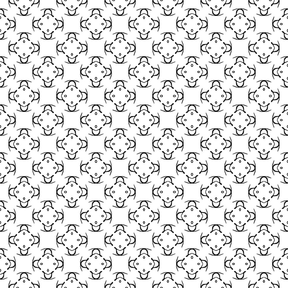 Black and white seamless abstract pattern. Background and backdrop. Grayscale ornamental design. vector