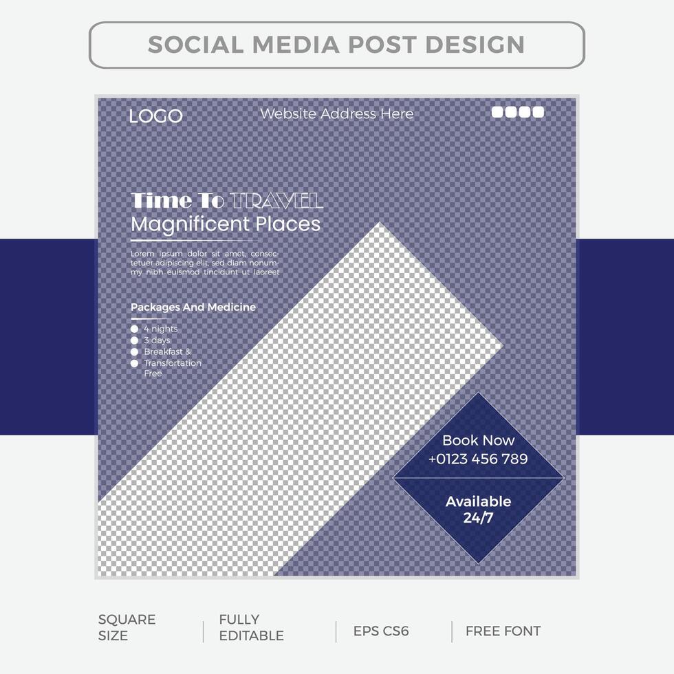 Free vector Social media post design