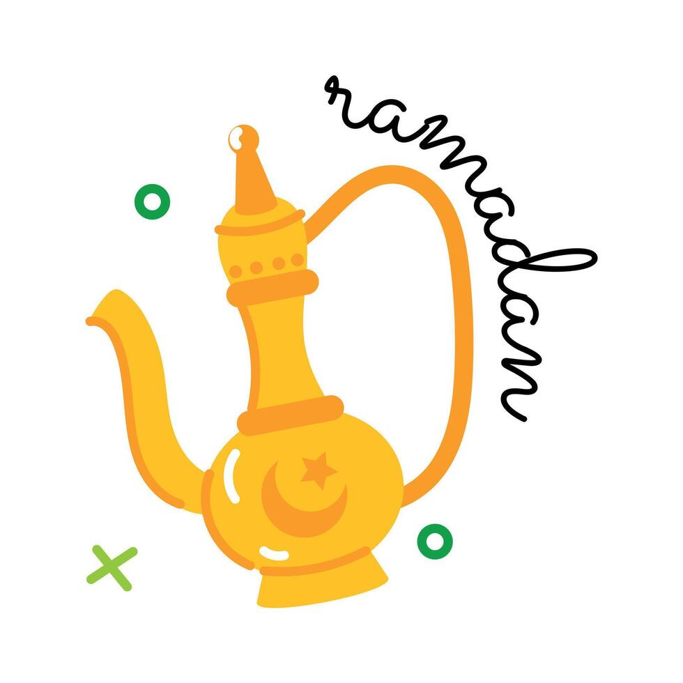 Trendy Dallah Concepts vector