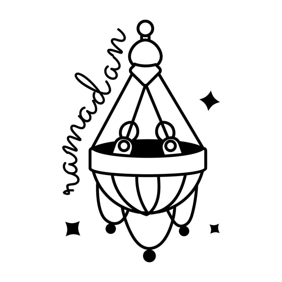Trendy Ramadan Decor vector