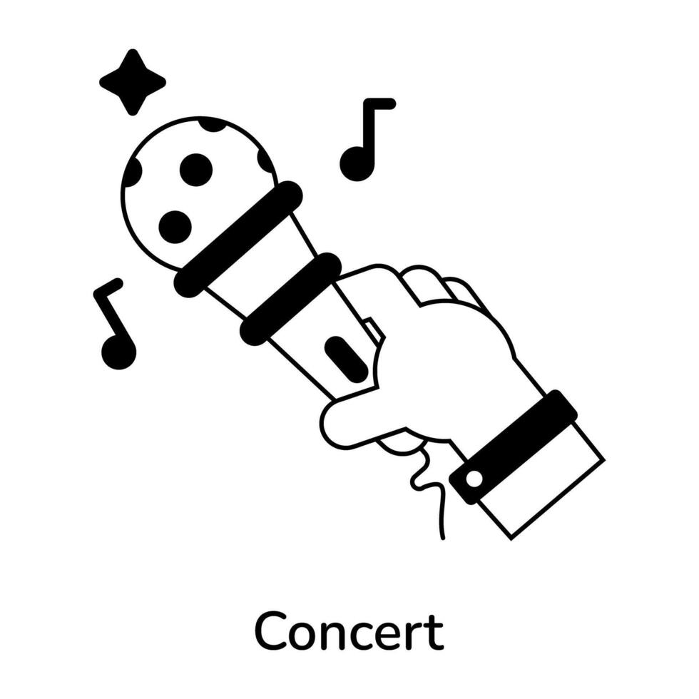 Trendy Concert Concepts vector