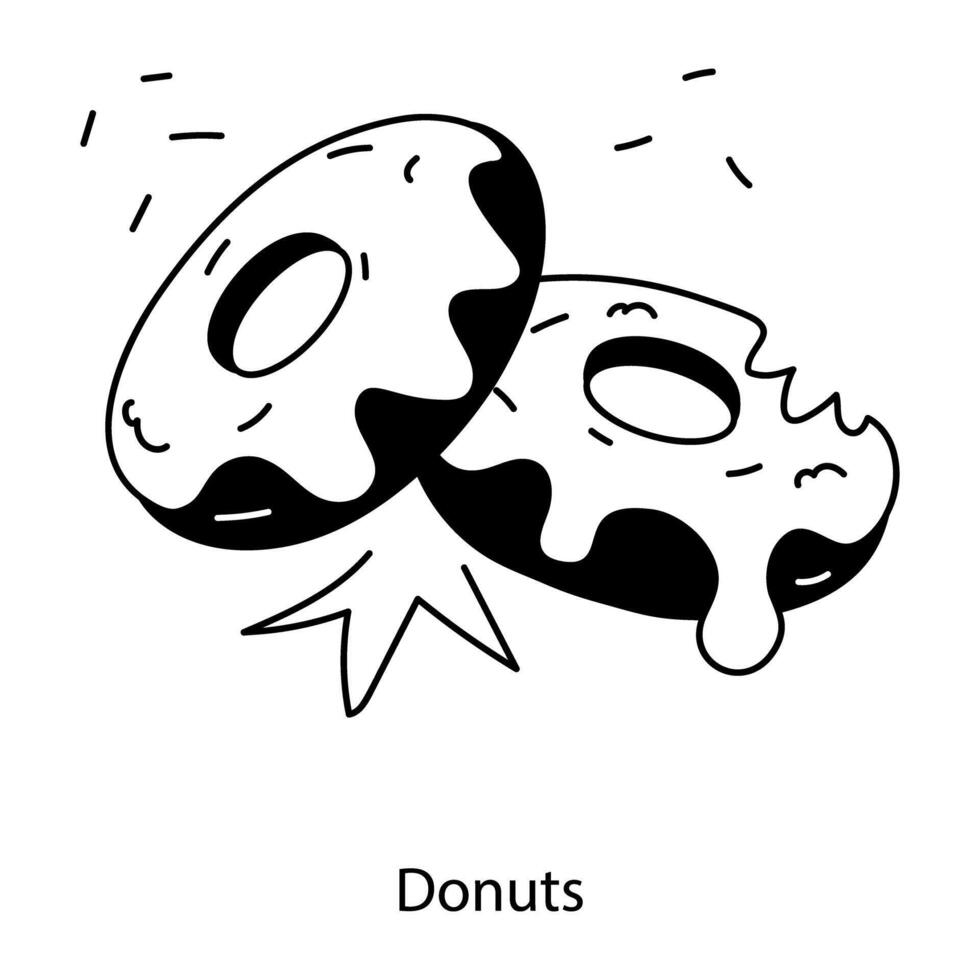 Trendy Donuts Concepts vector