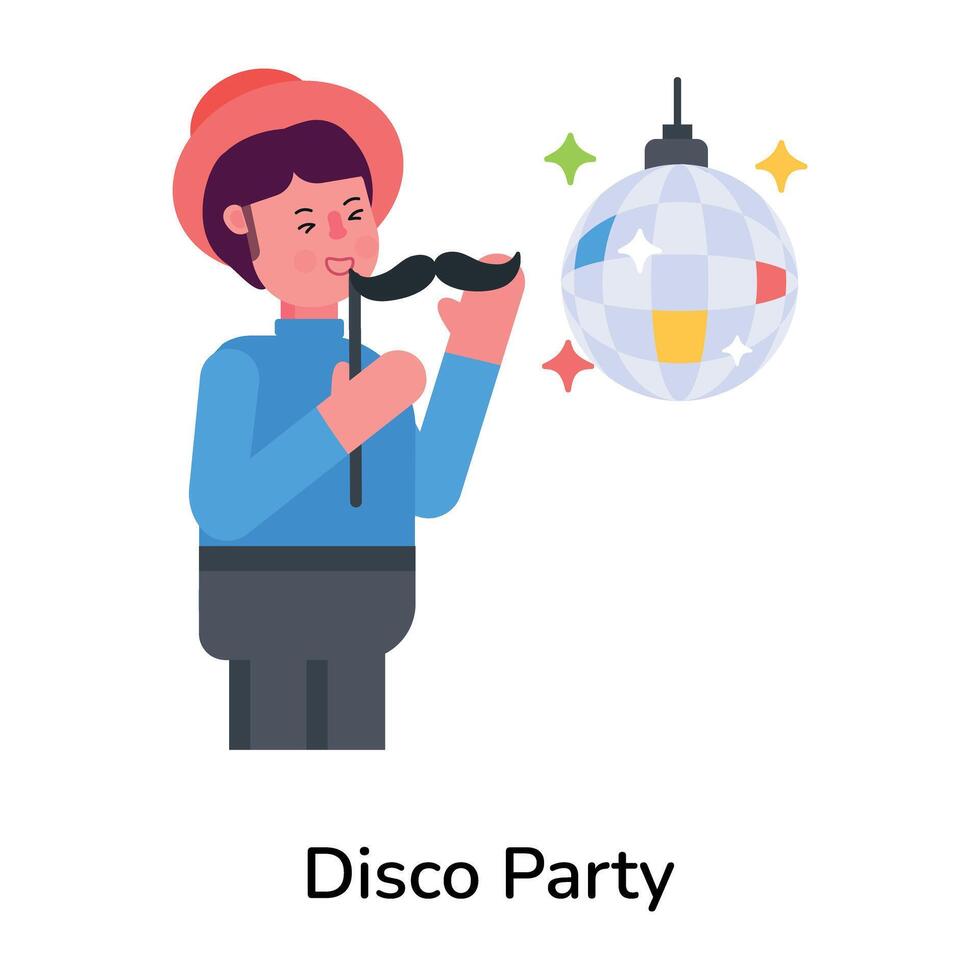 Trendy Disco Party vector