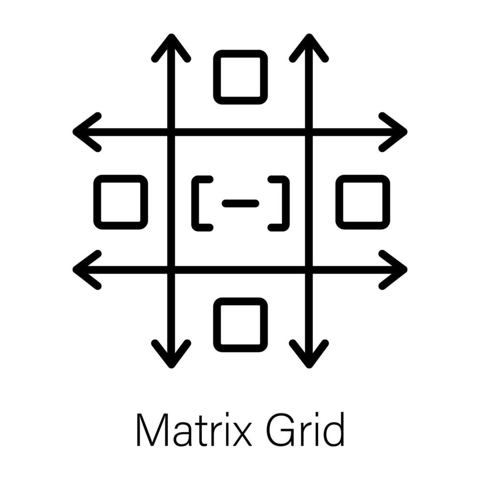 Trendy Matrix Grid vector