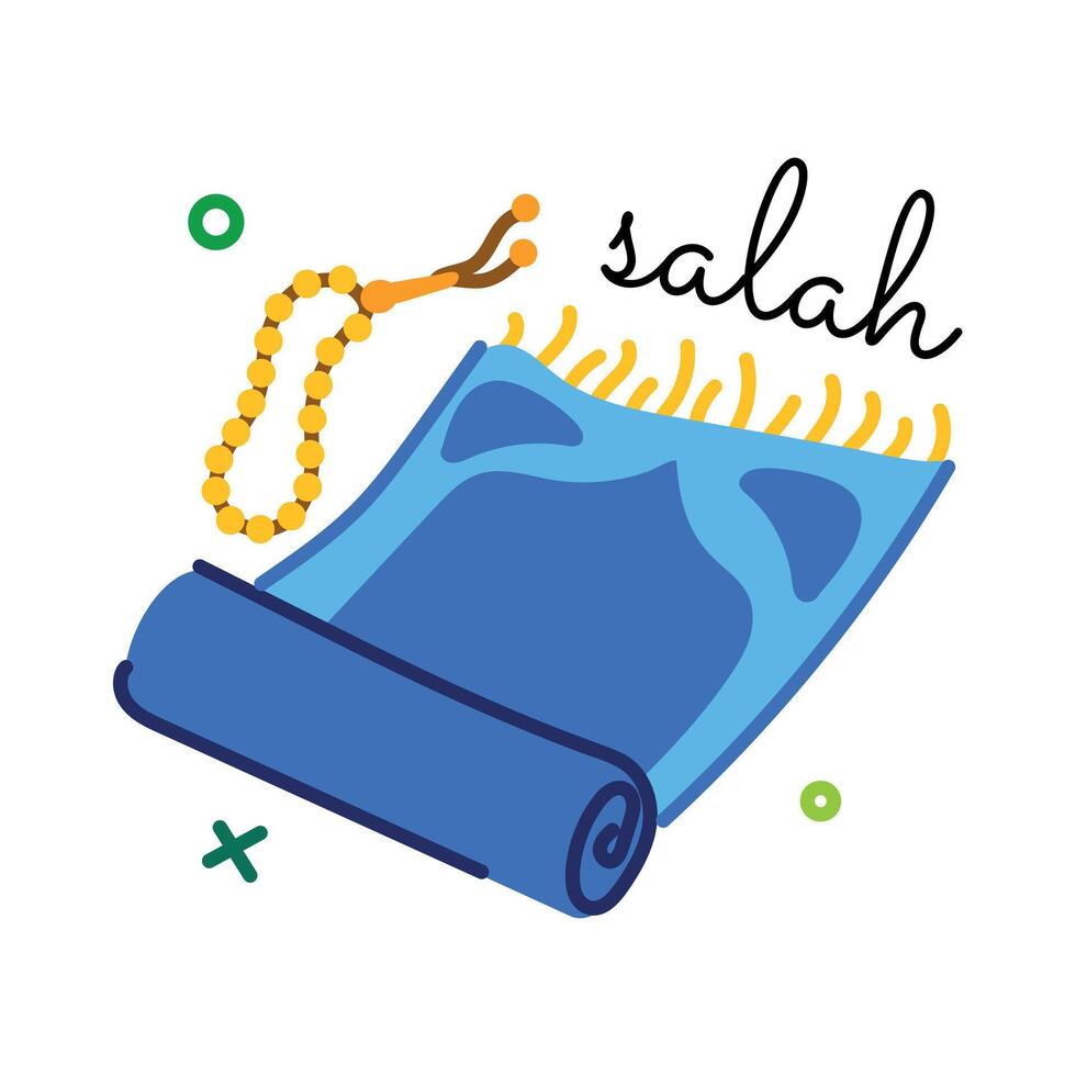 Trendy Salah Mat vector