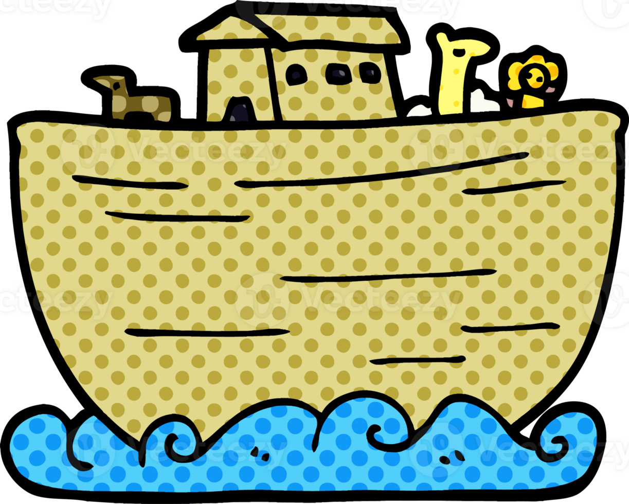 cartoon doodle noahs ark png