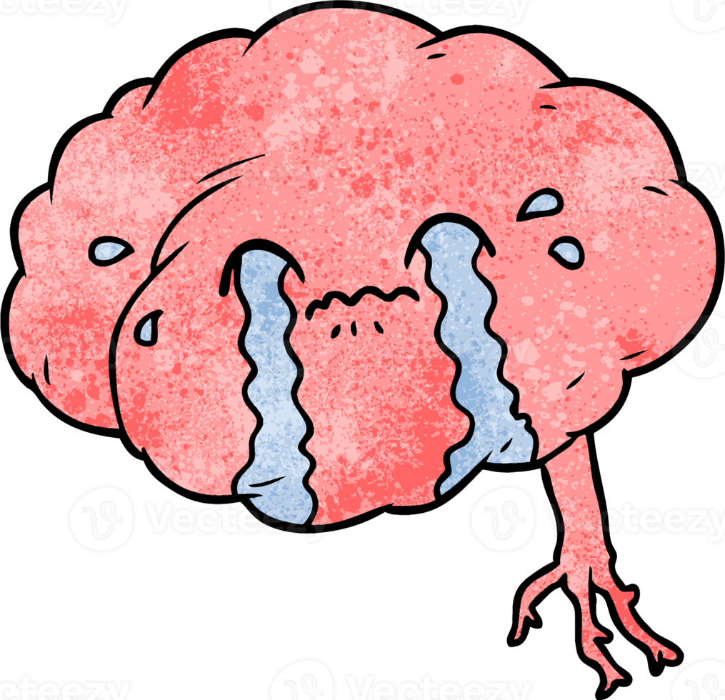 cartoon brain with headache png