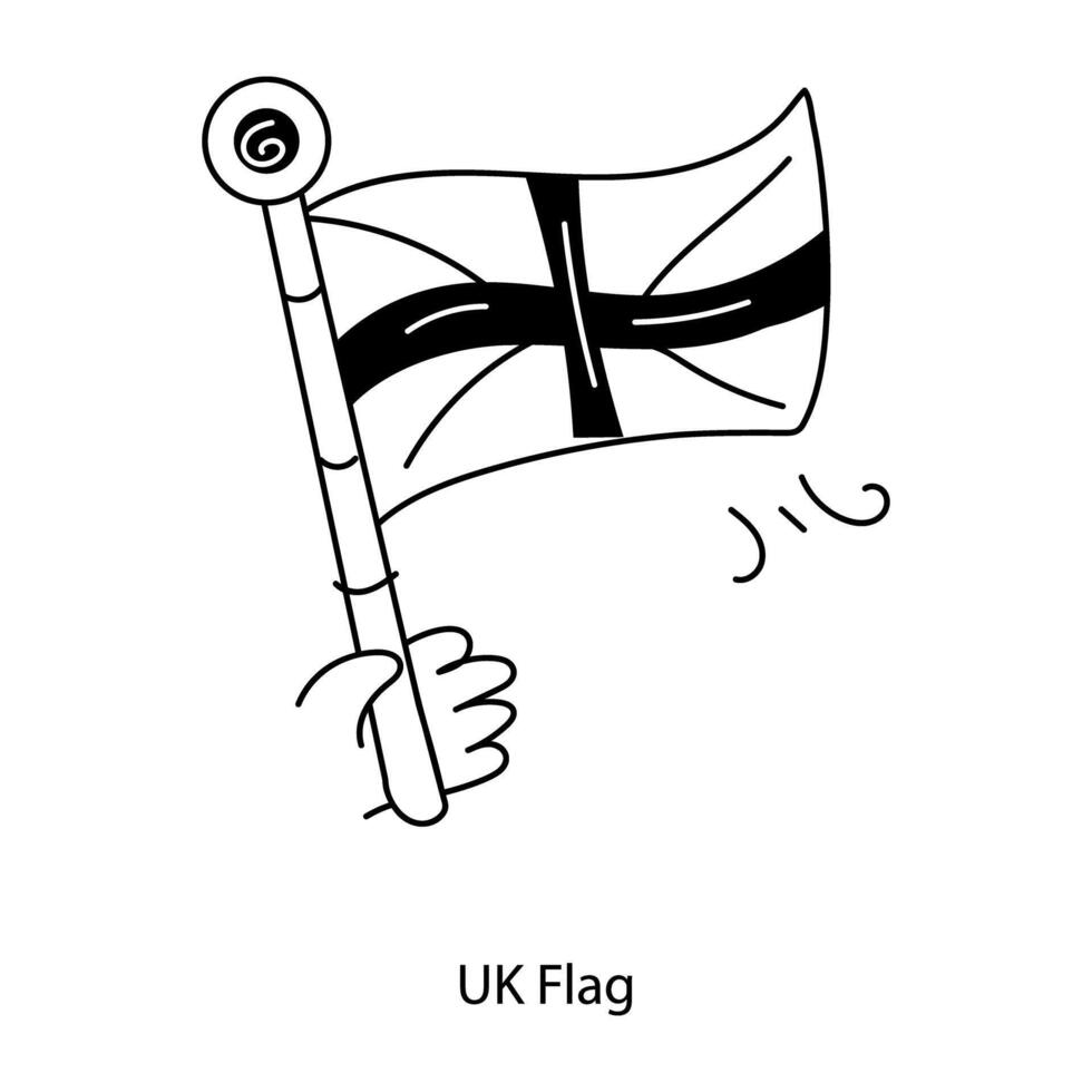 Trendy UK Flag vector