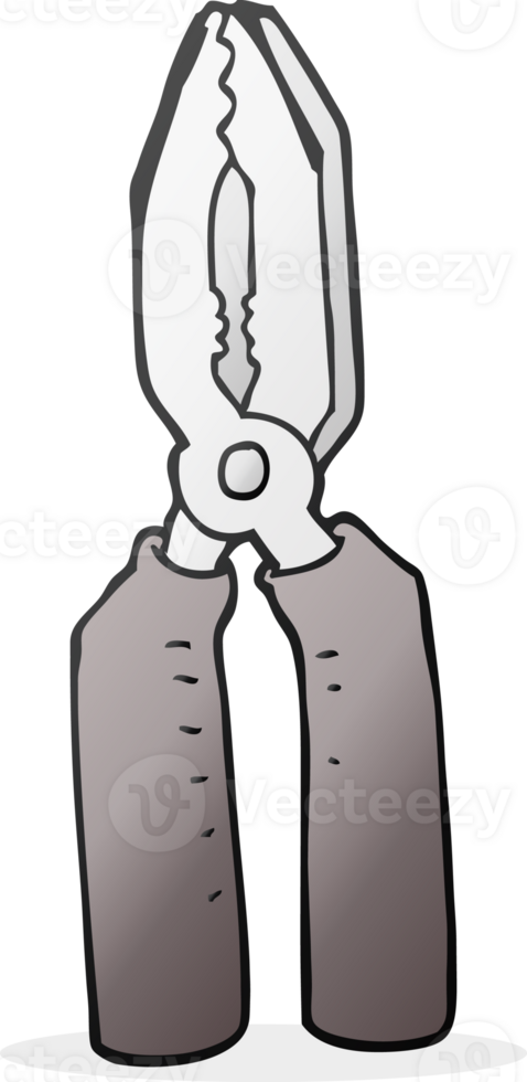 hand drawn cartoon pliers png