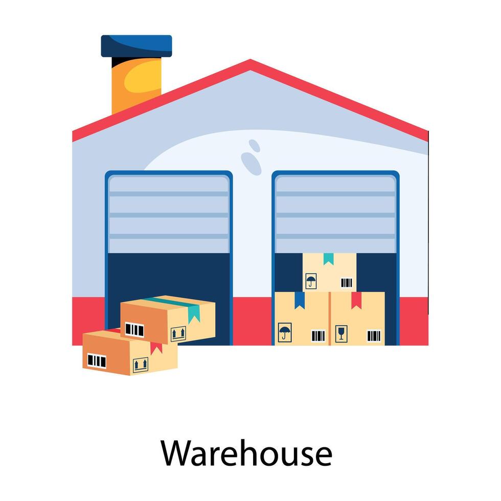Trendy Warehouse Concepts vector
