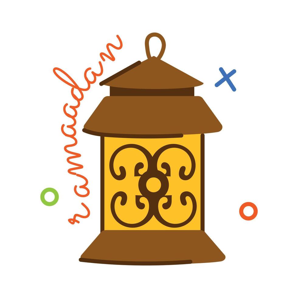 Trendy Ramadan Lantern vector