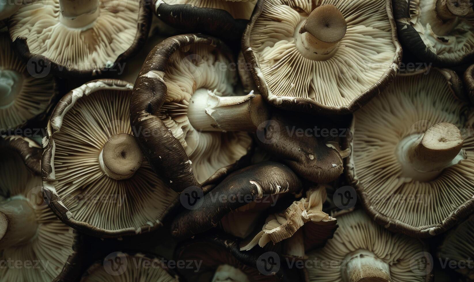 ai generado hongos en el bosque, de cerca, macro fotografía foto