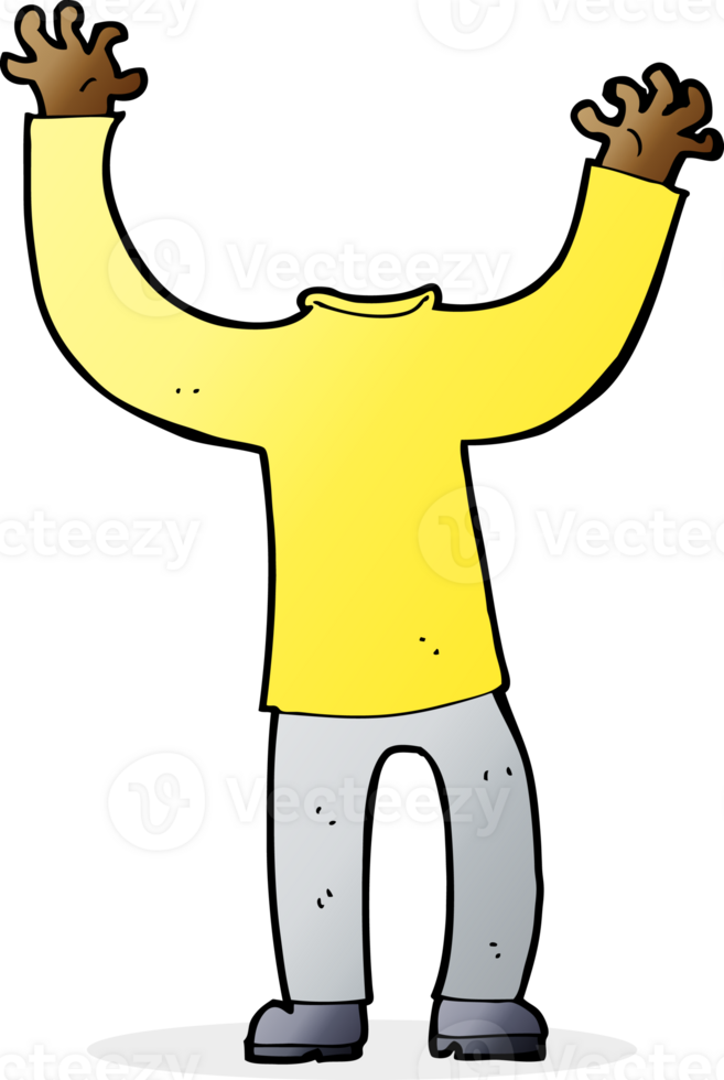 cartoon headless body png
