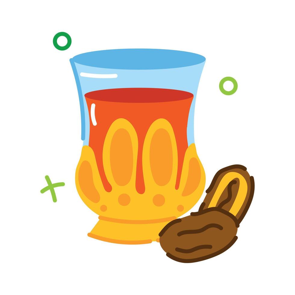 Trendy Iftar Drink vector