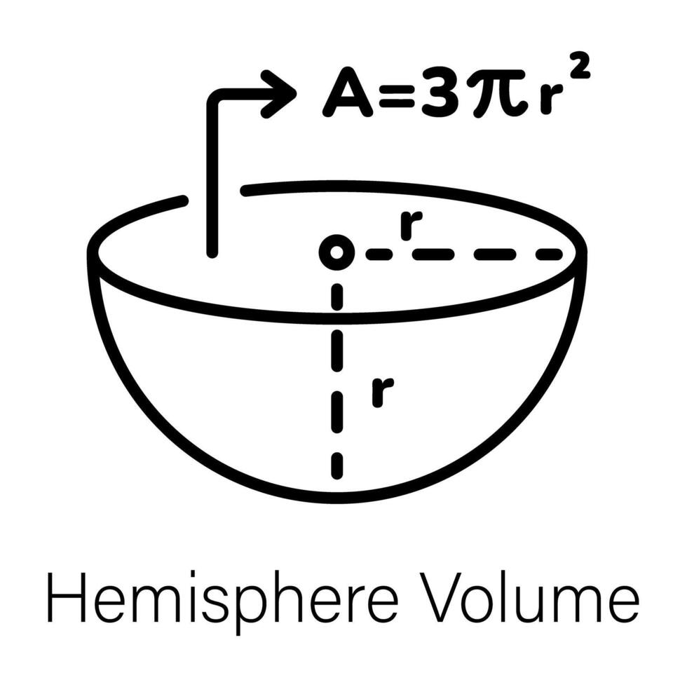 Trendy Hemisphere Volume vector