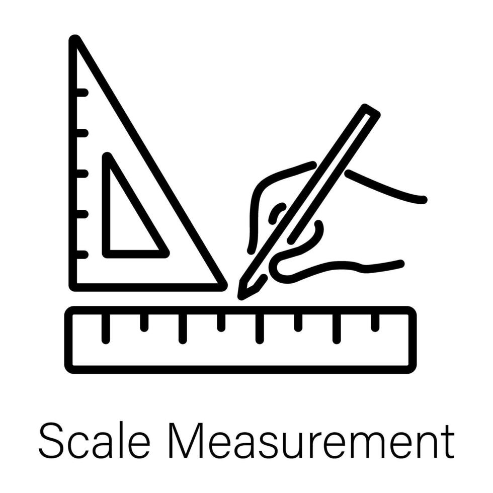 Trendy Scale Measurement vector