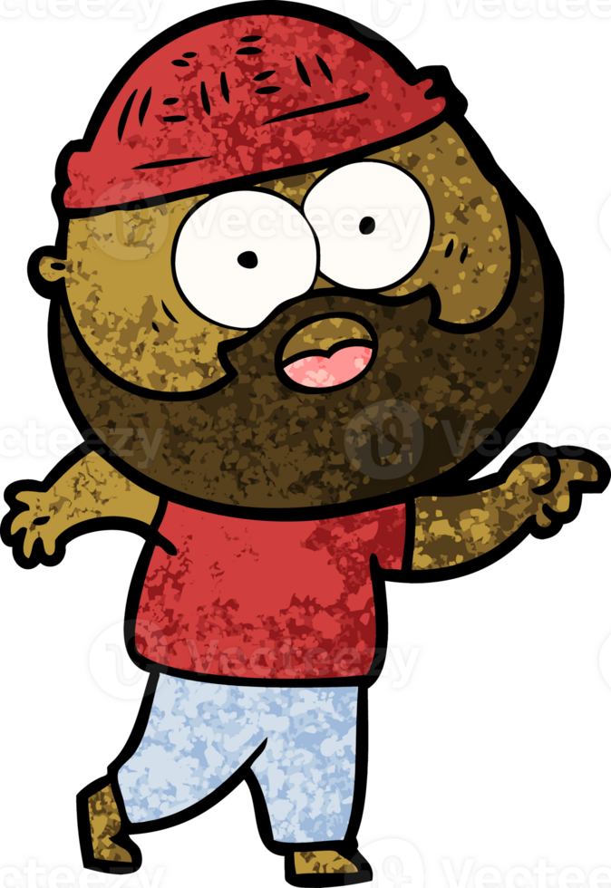cartoon bearded man png
